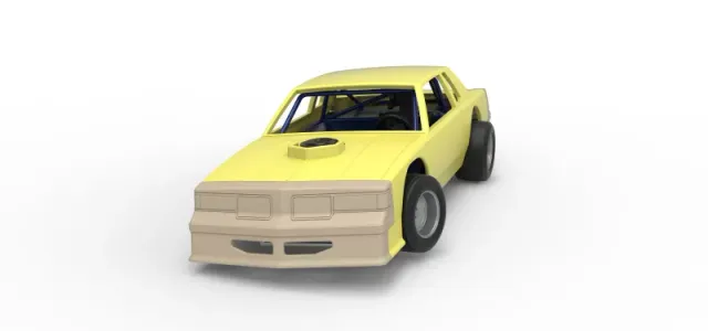 Vintage Dirt late model race car while turning Scale 1:25 — Image 5 of 30