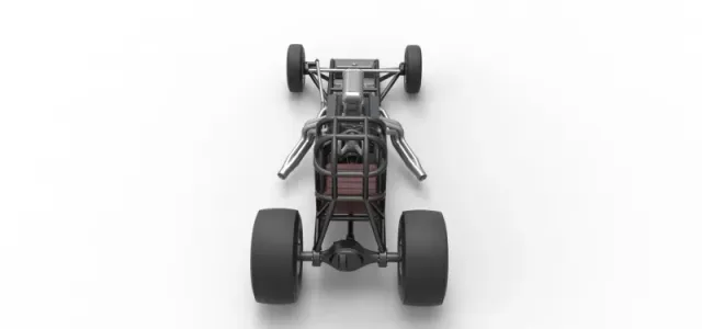 Vintage Front engine dragster Base Version 4 Scale 1:25 — Фото 17 из 26
