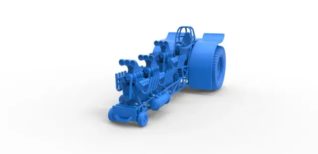 Diecast Pulling tractor with 3 engines V8 Scale 1 to 25 — Image 14 of 30