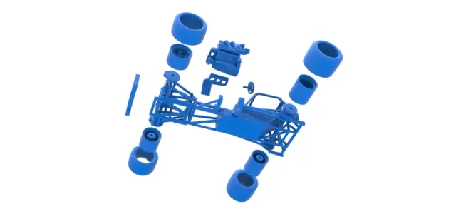 Supermodified front engine race car Base Scale 1:25 — Фото 27 из 31