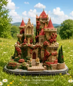 Bougainvillea Castle STL File for 3D Print