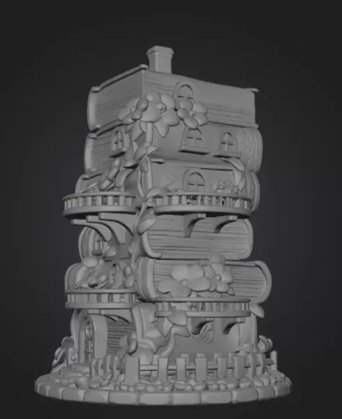 Enchanted Book Tower House STL File 3D Printable — Фото 8 из 10