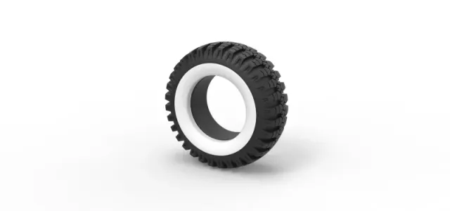 Diecast military Ural Whitewall tire O-47A Scale 1:25 — Image 7 of 12