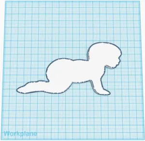 Crawling Baby Silhouette