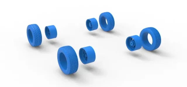 Wheel Set of Mod Lite Race car Scale 1:25 — Image 11 of 12