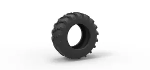 Tire of Vintage Pulling tractor Version 2 Scale 1:25