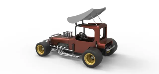 Vintage Winged Supermodified stock car Scale 1:25 — Фото 12 из 31