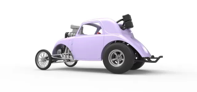Front engine old school dragster with shell V10 Scale 1:25 — Фото 13 из 26