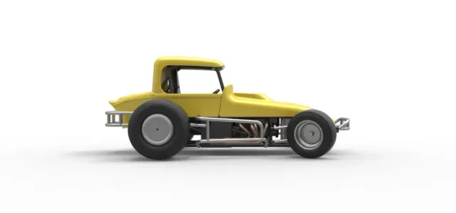 Vintage Sprint car while turning Version 2 Scale 1:25 — Фото 20 из 29