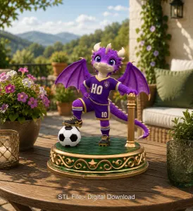 Fantasy Football Dragon STL for 3D Printing