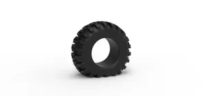 Offroad tire 4 deflated Scale 1:25