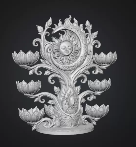 Celestial Sun and Moon Organizer STL File for 3D Print — Фото 15 из 17