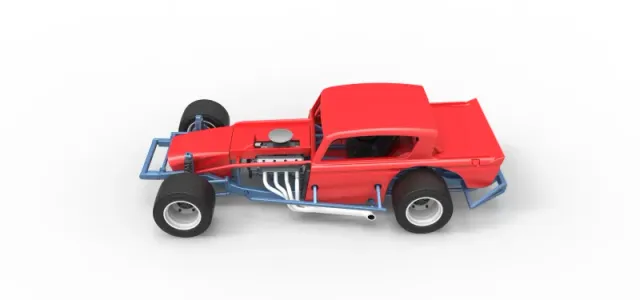 Vintage Asphalt Modified stock car V9 Scale 1:25 — Фото 10 из 29