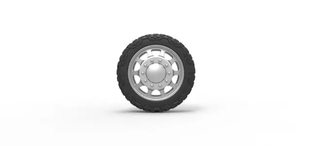 Diecast Front semi wheel for pickup Version 5 Scale 1:25 — Image 5 of 12
