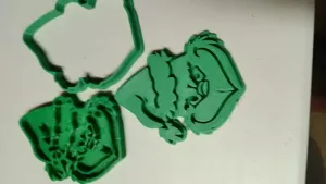 Grinch Cookie cutter set of 3