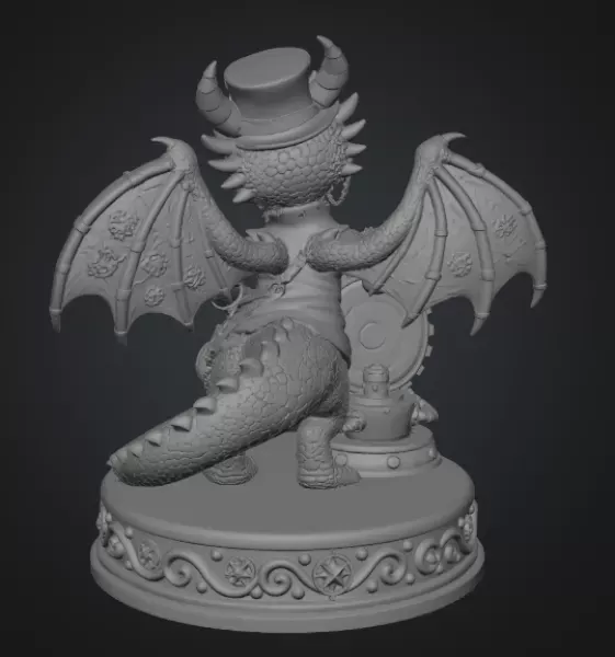Clockwork Fantasy Dragon STL for 3D Printing — Фото 9 из 11