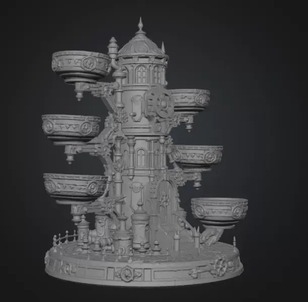 Steampunk Key & Jewelry Organizer STL File for 3D Print — Фото 16 из 17