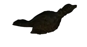 Model of wooden bird