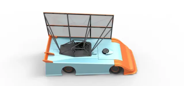 Super Dirt Late model with side wing while turning Scale 1:25 — Image 23 of 31
