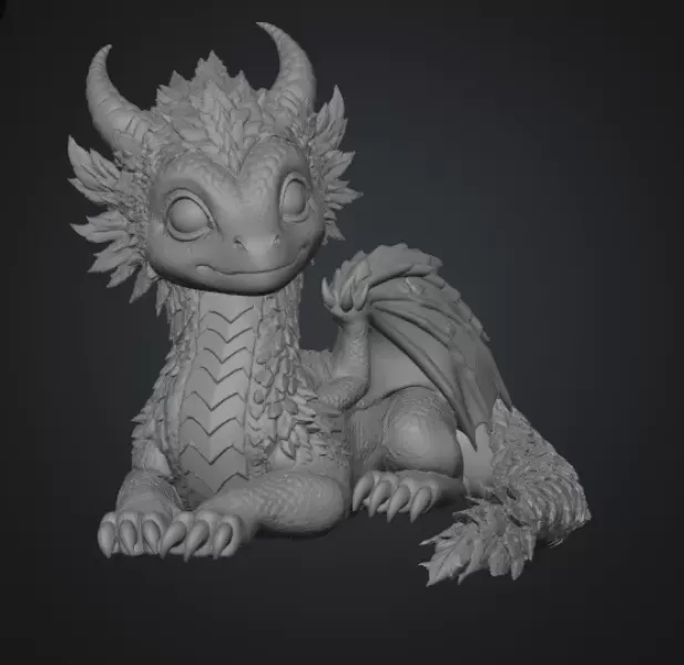 Blossom Guardian Dragon STL File for 3D Print — Фото 10 из 15