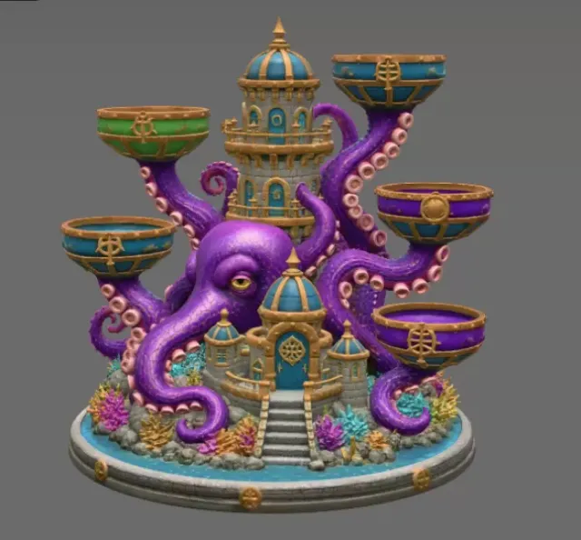 Kraken Citadel Organizer STL File for 3D Print — Фото 6 из 16