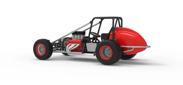 Dirt Silver Crown Champ car Base Scale 1:25 — Фото 13 из 30
