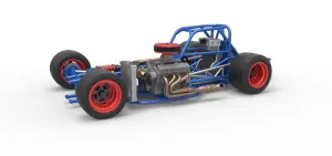 Supermodified front engine race car Base Version 4 Scale 1:25