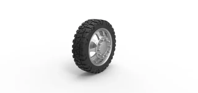 Diecast Front semi wheel for pickup Version 5 Scale 1:25 — Image 2 of 12
