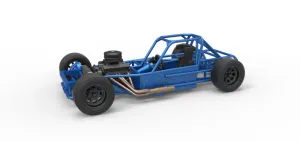 Small Block Supermodified race car Base Scale 1:25