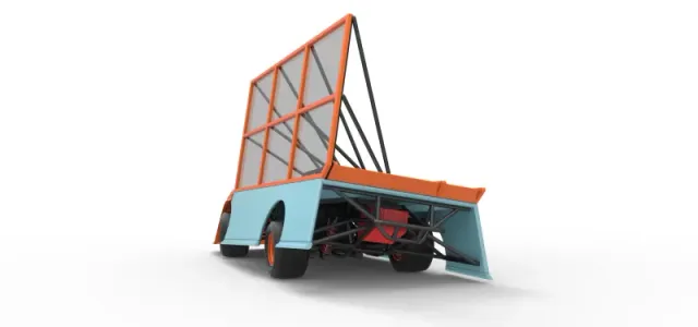Super Dirt Late model with side wing while turning Scale 1:25 — Image 15 of 31