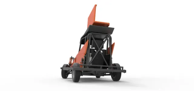 New Zealand Ministock car while turning Version 2 Scale 1 to 25 — Image 15 of 30