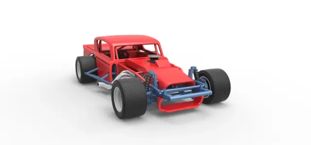 Vintage Asphalt Modified stock car V9 Scale 1:25 — Фото 26 из 29