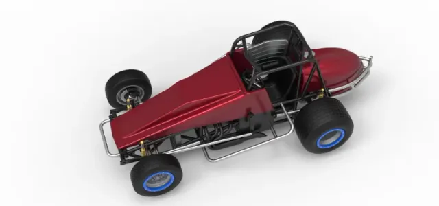 Vintage Dirt Silver Crown Car Scale 1:25 — Image 4 of 30