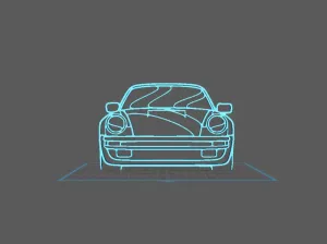 Porsche - 911 Turbo modele 930 Wall Art
