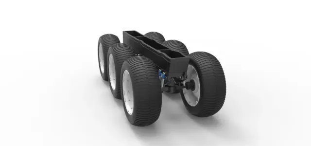 Diecast Chassis of 6x6 Monster Truck Version 3 Scale 1:25 — Фото 13 из 25