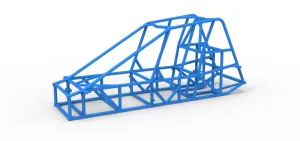 Frame of Experimental Pavement Silver Crown Car Scale 1:25