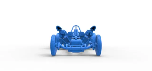 Diecast Front engine old school 6 wheeled dragster Scale 1:25 — Image 16 of 31