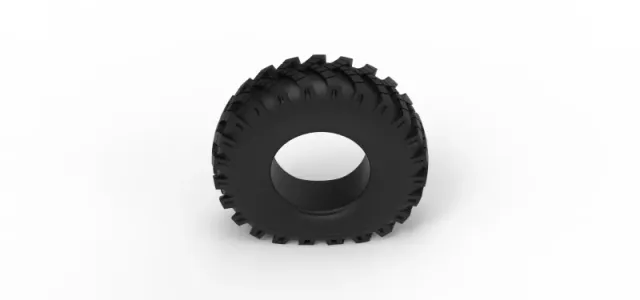 Military Ural tire OI-25 deflated Scale 1:25 — Фото 6 из 9