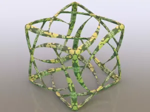 Wireframe Shape Geometric Complex Cube
