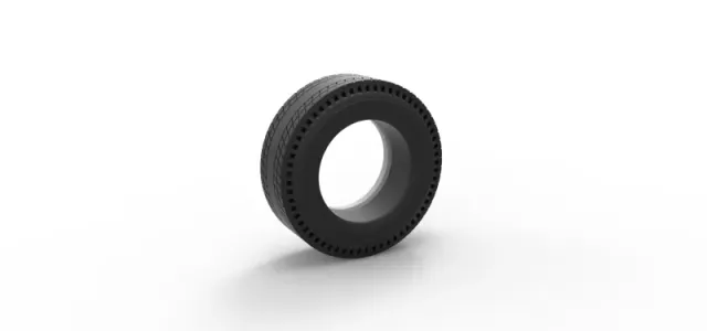 Whitewall rear tire of vintage dragster Version 8 Scale 1:25 — Фото 8 из 10