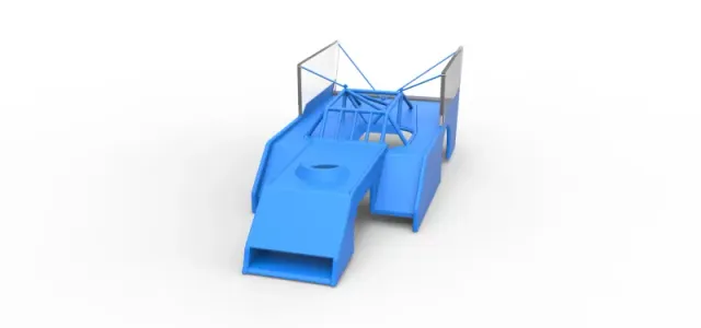 Shell of Outlaw Figure 8 Modified stock car Scale 1:25 — Image 4 of 22