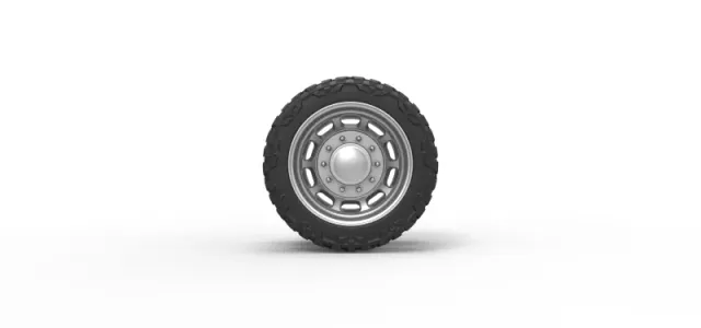 Diecast Rear semi wheel for pickup Version 3 Scale 1:25 — Фото 5 из 12