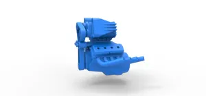 Engine V8 with double supercharger Version 7 Scale 1:25
