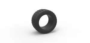 Diecast Dune buggy rear tire 19 Scale 1:25