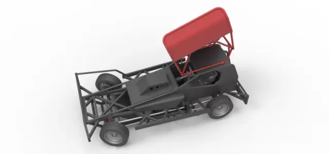 BriSCA Formula 1 Stock Car for Dirt while turning Scale 1:25 — Фото 4 из 31