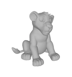The main character of the Disney cartoon The Lion King - Simba