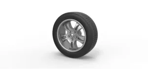 Diecast Car wheel 5 Scale 1 to 10