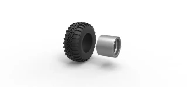 Wheel of Uphill Sand Racing Dragster Version 2 Scale 1:25 — Фото 10 из 11