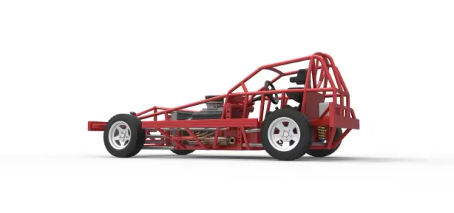 BriSCA Formula 1 Stock Car Base for Dirt Scale 1:25 — Фото 13 из 31