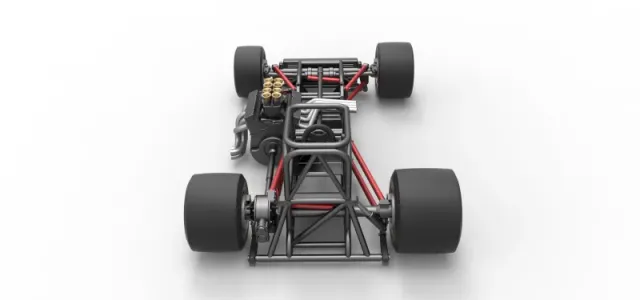 Supermodified front engine race car Base Scale 1:25 — Фото 17 из 31